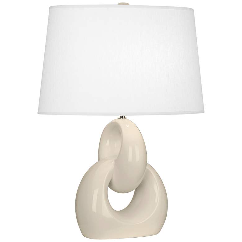 Image 1 Robert Abbey Fusion Bone Ceramic Table Lamp