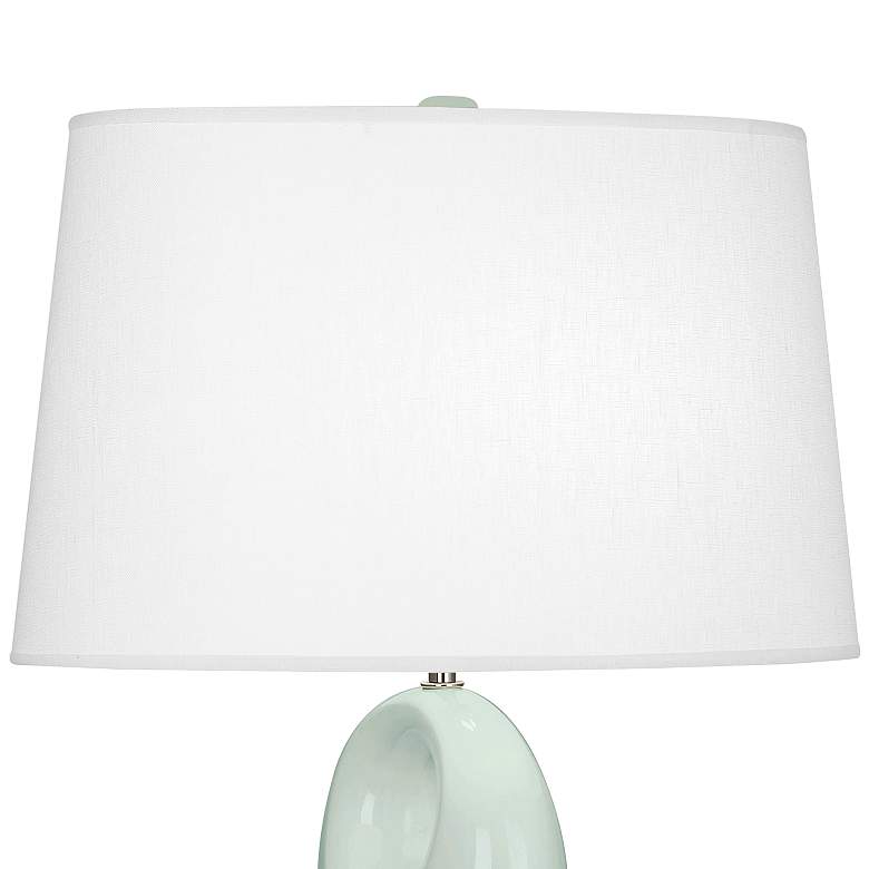 Image 3 Robert Abbey Fusion Celadon Ceramic Table Lamp more views