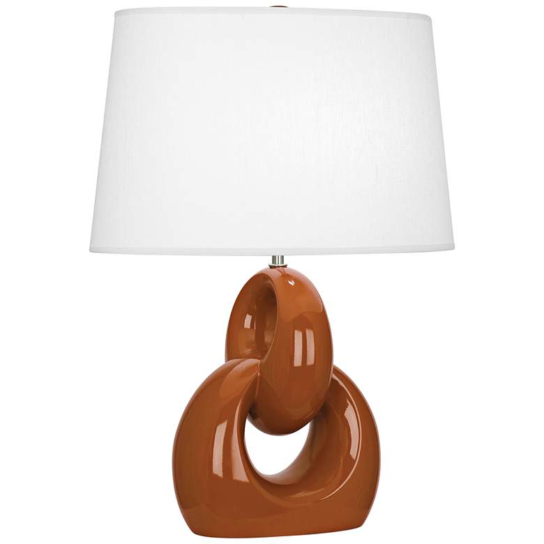 Image 1 Robert Abbey Fusion Cinnamon Ceramic Table Lamp