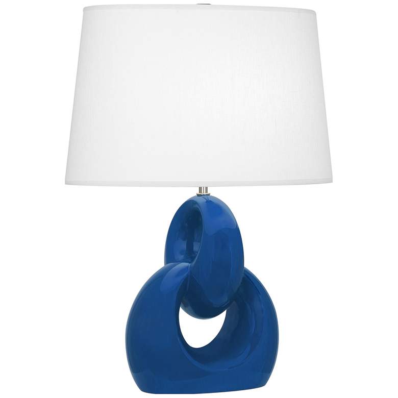 Image 1 Robert Abbey Fusion Coban Glazed Ceramic Table Lamp
