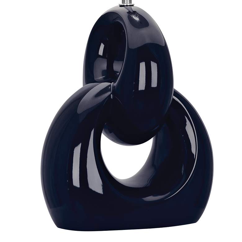 Image 2 Robert Abbey Fusion Midnight Blue Ceramic Table Lamp more views