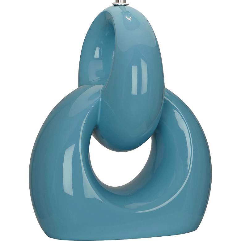 Image 2 Robert Abbey Fusion Steel Blue Ceramic Table Lamp more views