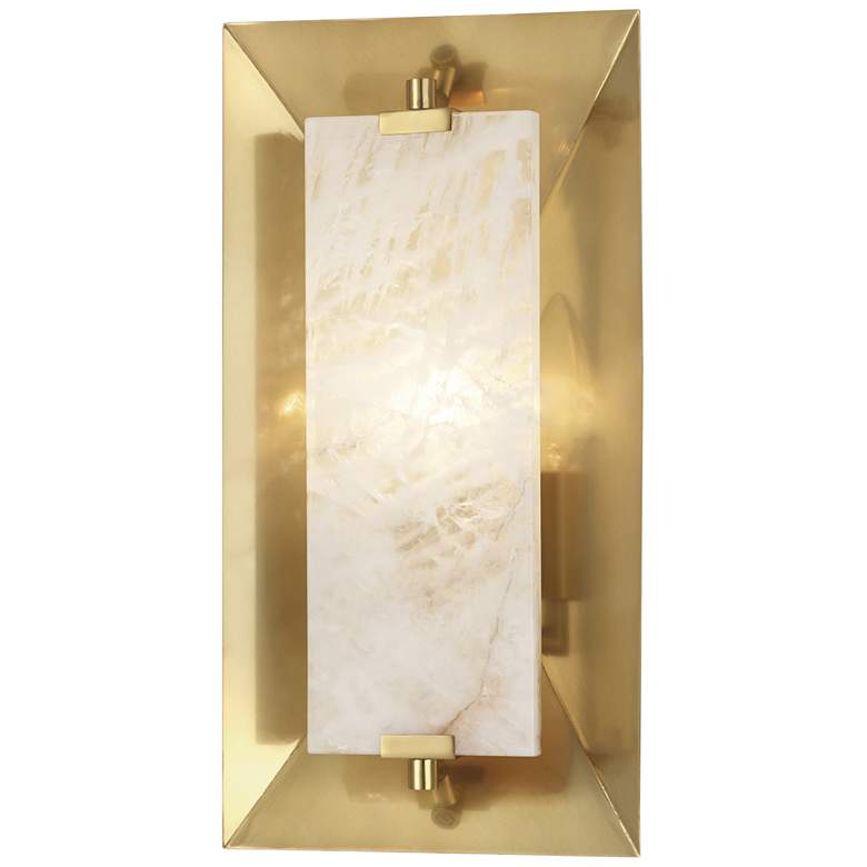 Image 1 Robert Abbey Gemma 14" High ADA Modern Brass Wall Sconce