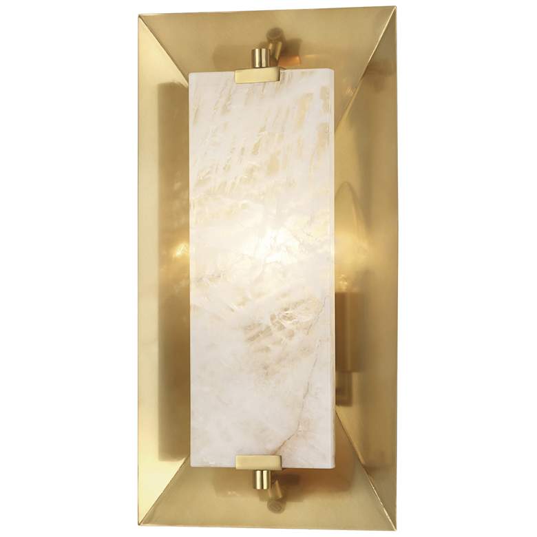 Image 1 Robert Abbey Gemma 14 inch High ADA Modern Brass Wall Sconce