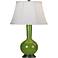 Robert Abbey Genie Bronze and Green Ceramic Table Lamp