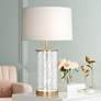 Robert Abbey Gloria 28 1/4" Brass and Wavy Glass Accent Table Lamp