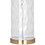 Robert Abbey Gloria 28 1/4" Brass and Wavy Glass Accent Table Lamp