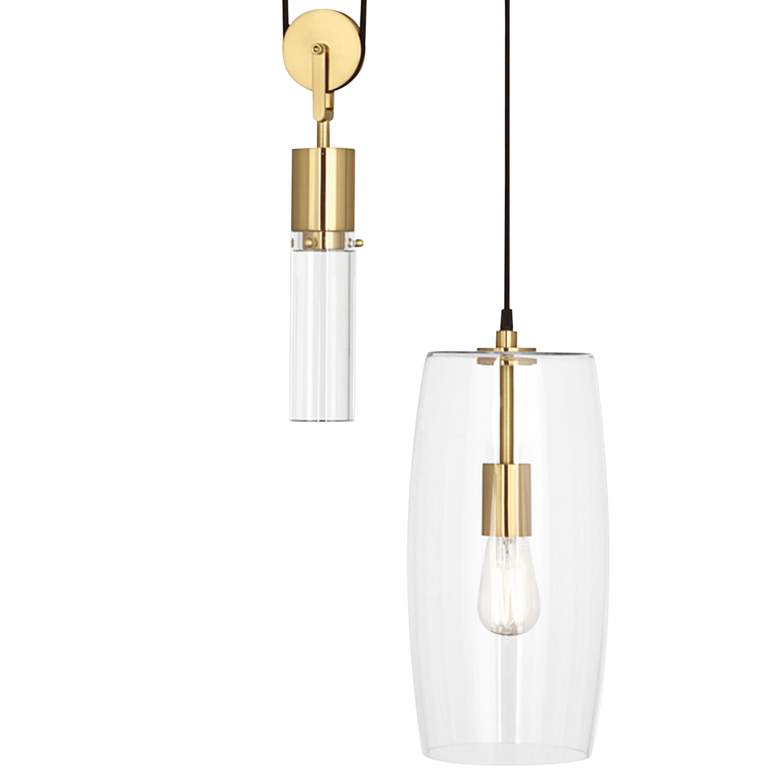 Image 2 Robert Abbey Gravity 14 1/4 inch Wide Modern Brass Pendant Light more views