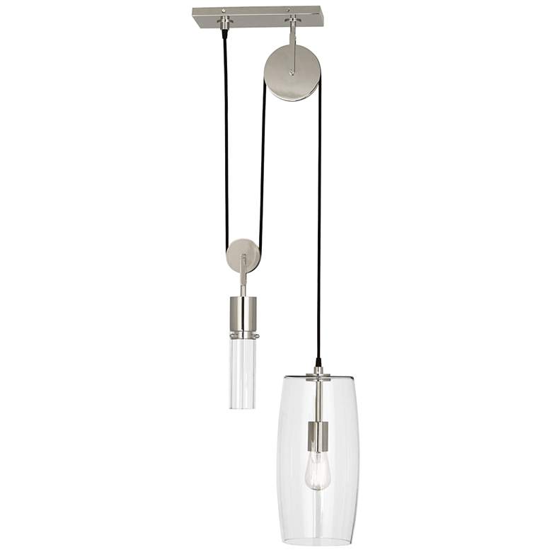 Image 1 Robert Abbey Gravity 14 1/4 inch Wide Polished Nickel Pendant Light