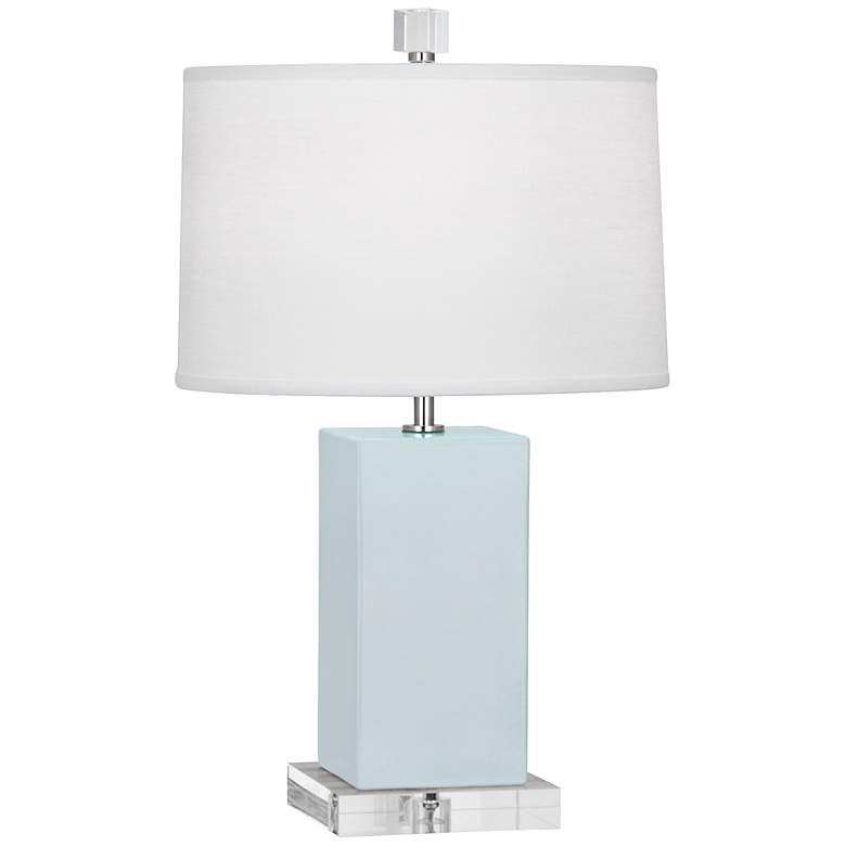 Image 1 Robert Abbey Harvey 19 1/4" Baby Blue Ceramic Accent Table Lamp