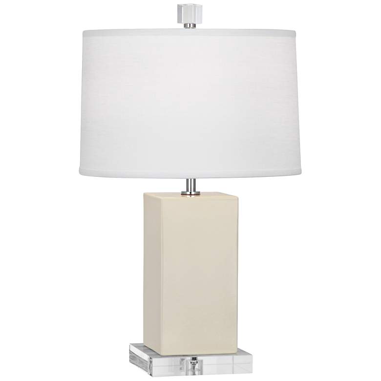 Image 1 Robert Abbey Harvey 19 1/4 inch Modern Bone White Ceramic Accent Lamp