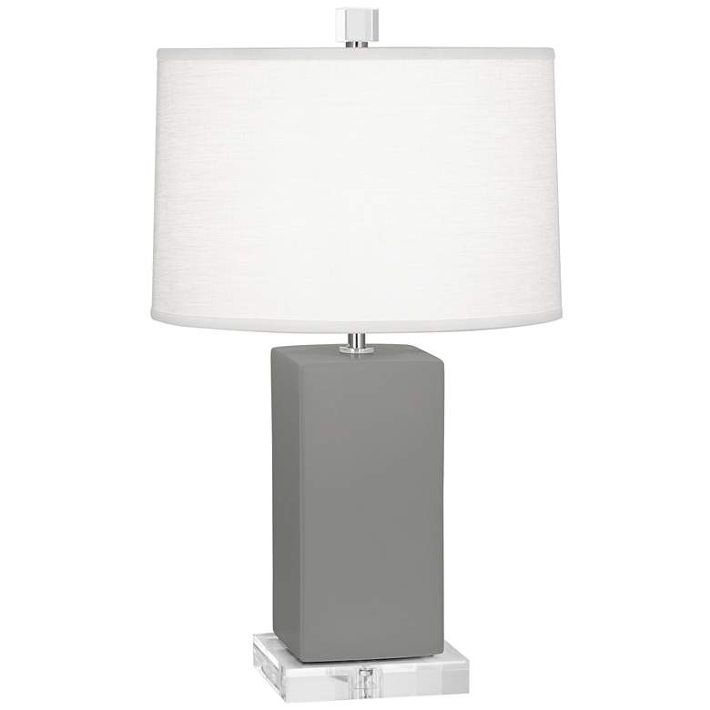 Image 1 Robert Abbey Harvey 19" High Matte Smoky Taupe Modern Accent Lamp