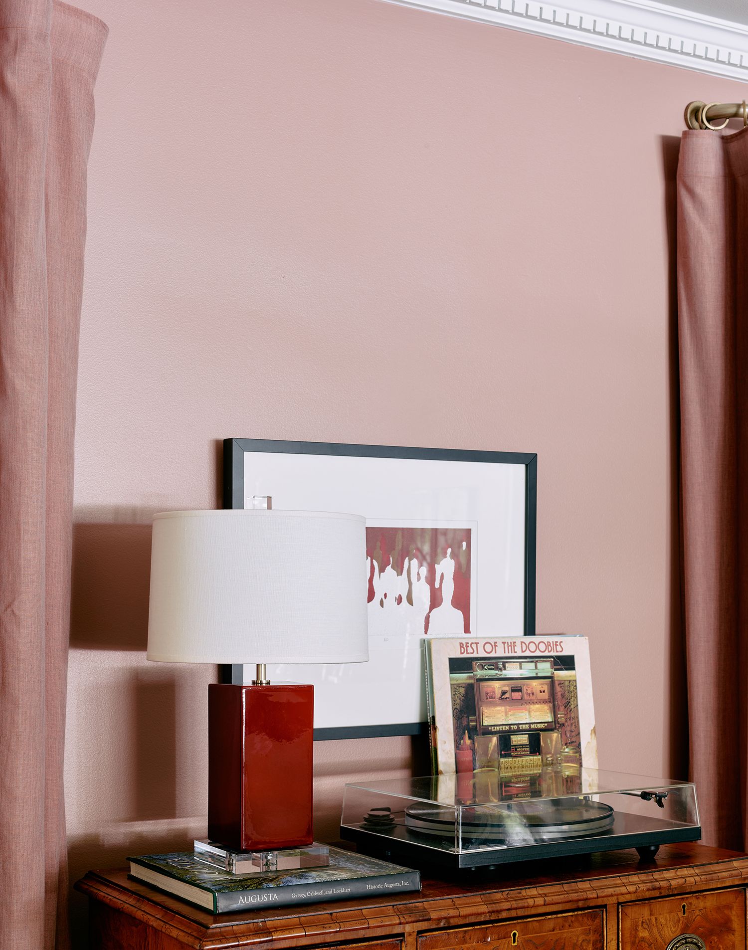 Image 2 Robert Abbey Harvey 19" High Modern Sangria Red Ceramic Table Lamp more views