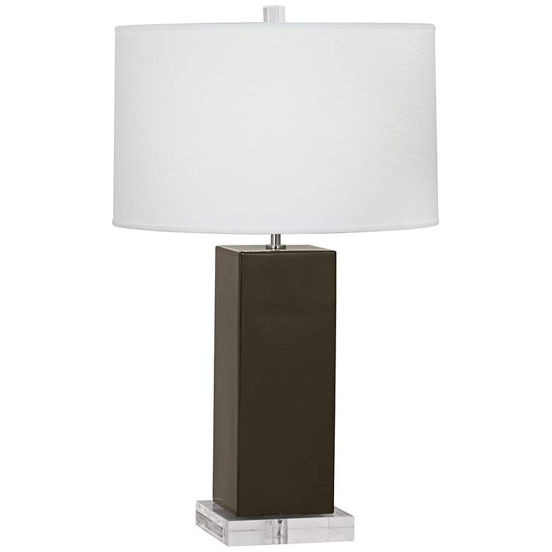Image 1 Robert Abbey Harvey Brown Tea Ceramic Table Lamp