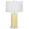 Robert Abbey Harvey Butter Glazed Ceramic Table Lamp