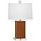 Robert Abbey Harvey Cinnamon Glazed Ceramic Accent Lamp