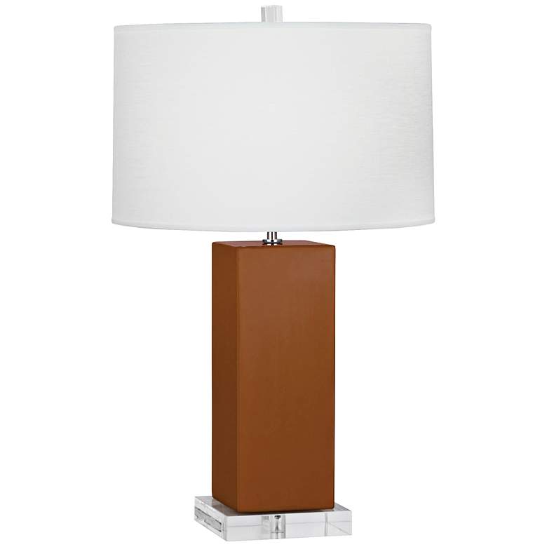Image 1 Robert Abbey Harvey Cinnamon Glazed Ceramic Table Lamp