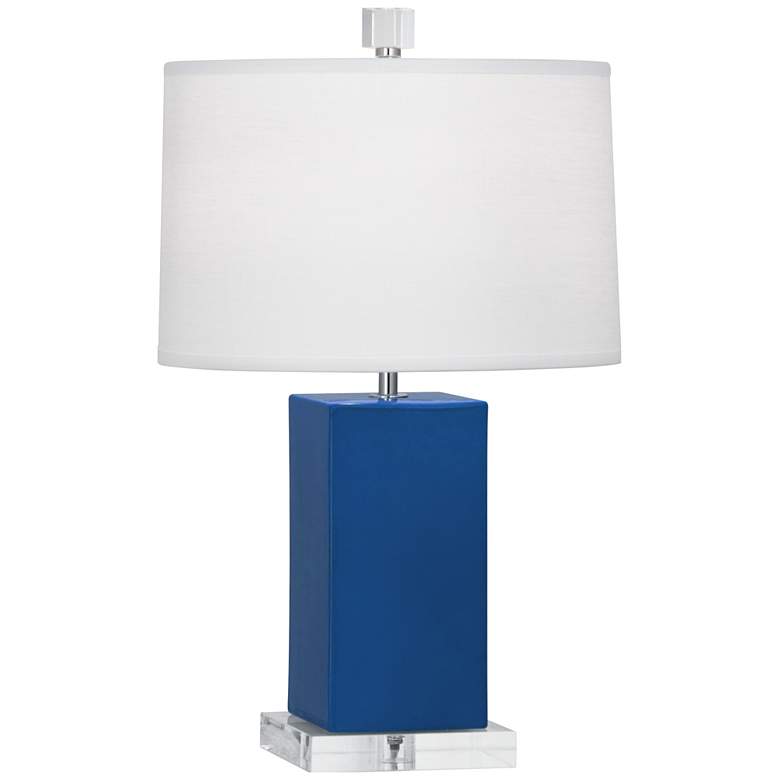 Image 1 Robert Abbey, Harvey, Cobalt Glazed Ceramic, Accent Lamp