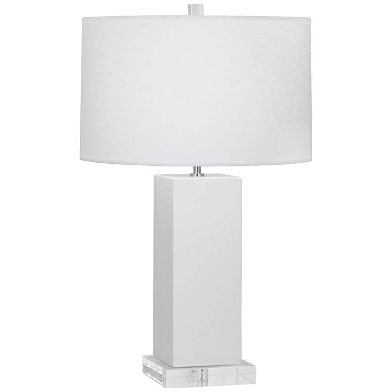 Image 1 Robert Abbey, Harvey, Daisy Glazed Ceramic, Table Lamp