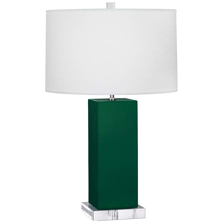 Image 1 Robert Abbey, Harvey, Jungle Glazed Ceramic, Table Lamp