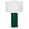 Robert Abbey, Harvey, Jungle Glazed Ceramic, Table Lamp