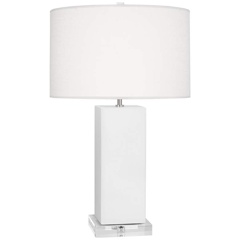 Image 1 Robert Abbey, Harvey, Matte Daisy Glazed Ceramic, Table Lamp
