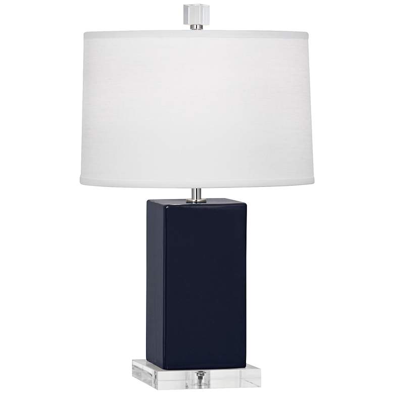 Image 1 Robert Abbey Harvey Midnight Blue Ceramic Accent Lamp