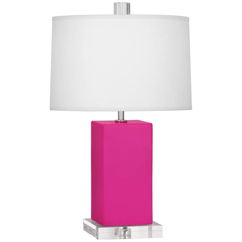Image 1 Robert Abbey, Harvey, Razzle Rose Glazed Ceramic, Accent Lamp