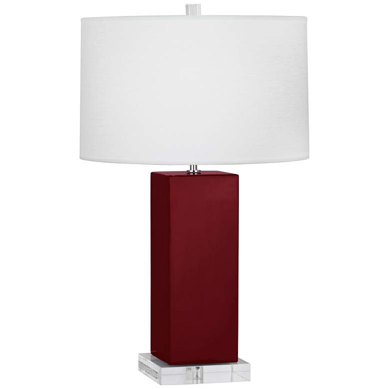 Image 1 Robert Abbey, Harvey, Sangria Glazed Ceramic, Table Lamp