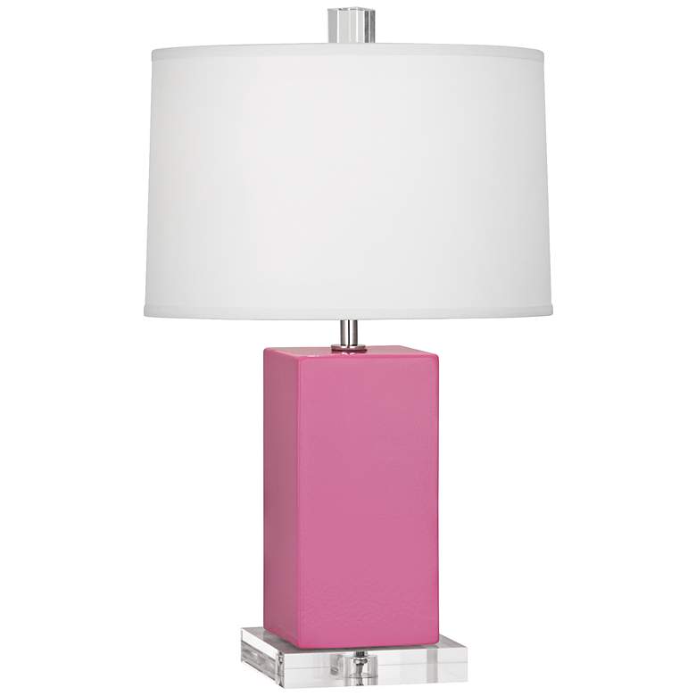 Image 1 Robert Abbey Harvey Schiaparelli Pink Ceramic Accent Lamp