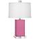 Robert Abbey Harvey Schiaparelli Pink Ceramic Accent Lamp