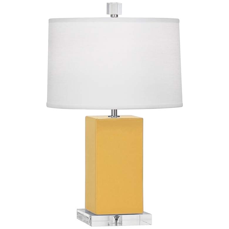 Image 1 Robert Abbey Harvey Sunset Yellow Ceramic Accent Lamp