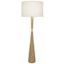 1_Robert Abbey Hatteras 61" Fondine and Brass Natural Rope Floor Lamp