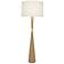 Robert Abbey Hatteras 61" Fondine and Brass Natural Rope Floor Lamp