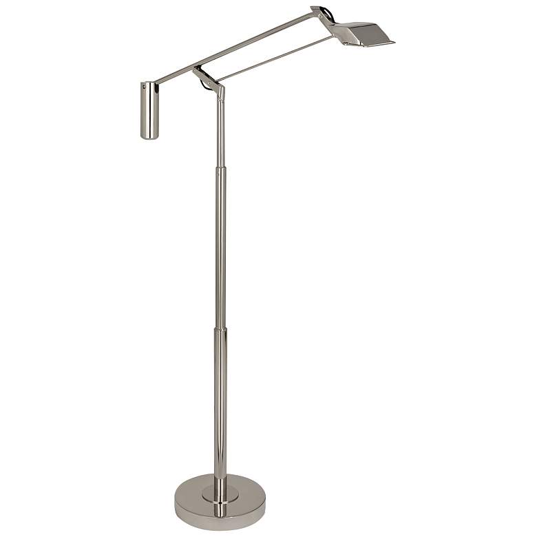 Image 1 Robert Abbey Heron Polished Nickel LED Touch Floor Lamp
