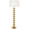 Robert Abbey Hollywood Polished Brass Stacked Floor Lamp