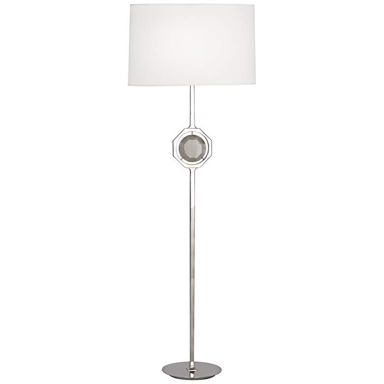 Image 1 Robert Abbey Hope 61 1/4" High Nickel and Crystal Floor Lamp