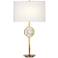 Robert Abbey Hope Antique Brass Rock Crystal Table Lamp