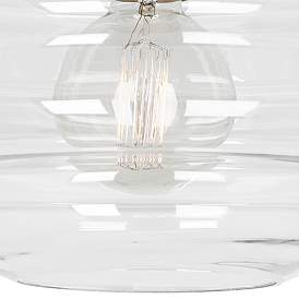 Image4 of Robert Abbey Horizon 11 3/4" Wide Modern Brass and Clear Ceiling Light more views