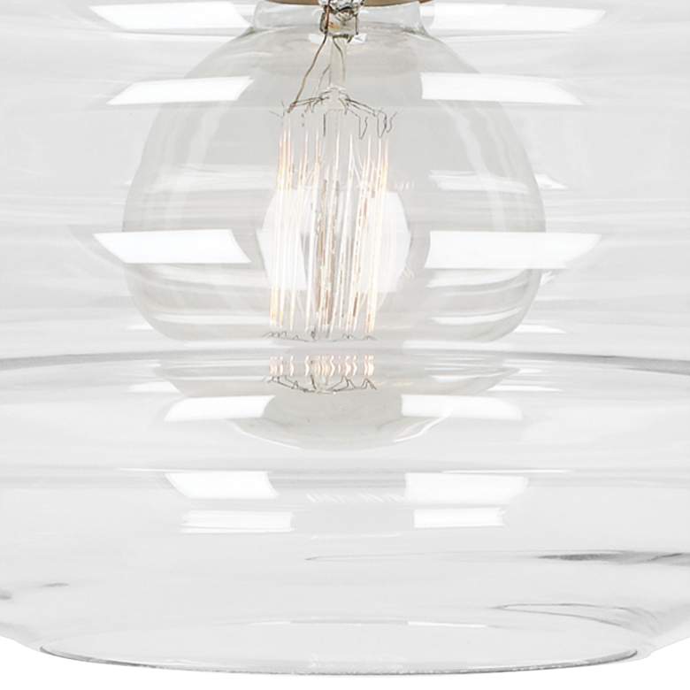 Image 4 Robert Abbey Horizon 11 3/4" Wide Modern Brass and Clear Ceiling Light more views