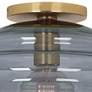 Thumbnail3 of Robert Abbey Horizon 11 3/4" Wide Modern Brass and Smoke Ceiling Light more views