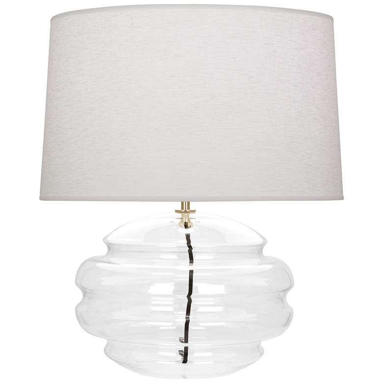 Image 1 Robert Abbey Horizon 17 1/2 inchH Clear Glass Accent Table Lamp