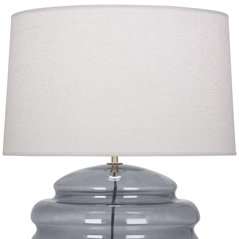 Image 3 Robert Abbey Horizon Smoke Gray Glass Table Lamp more views