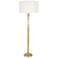 Robert Abbey Hudson Modern Brass Metal Column Floor Lamp