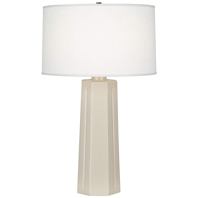 Image 1 Robert Abbey Isis Bone 26" High Table Lamp