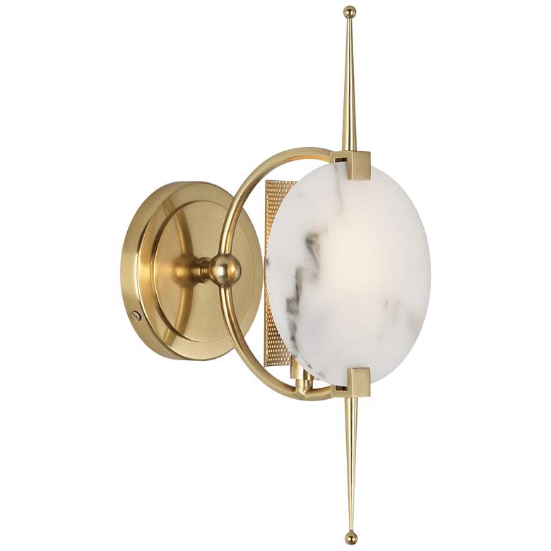 Image 1 Robert Abbey Jace Modern Brass Plug-In Wall Lamp