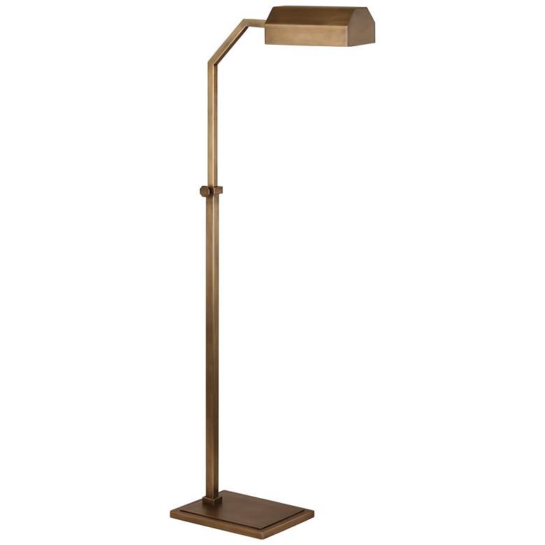 Image 1 Robert Abbey Jackson Aged Brass Floor Lamp