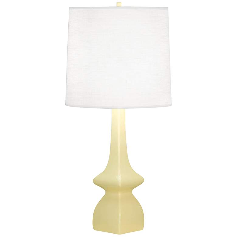 Image 1 Robert Abbey Jasmine 31 inch High Butter Yellow Ceramic Table Lamp