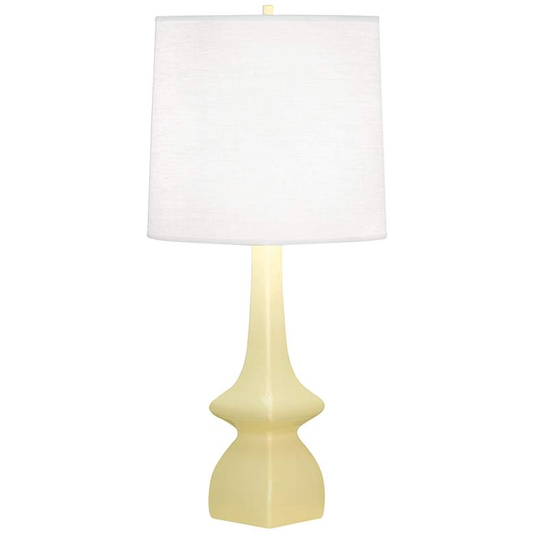 Image 1 Robert Abbey Jasmine 31" High Butter Yellow Ceramic Table Lamp