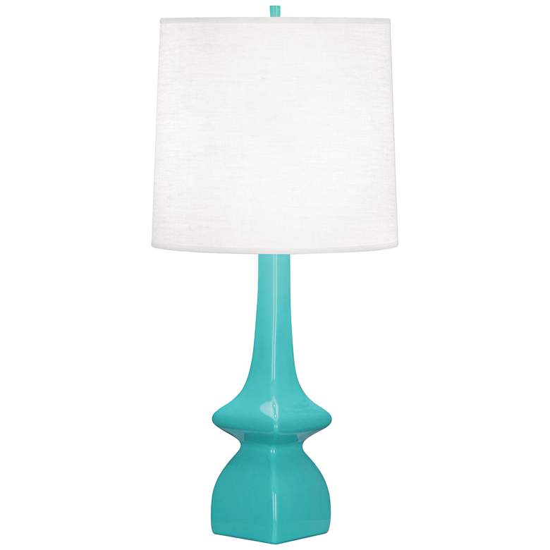 Image 1 Robert Abbey Jasmine 31 inch High Egg Blue Ceramic Table Lamp